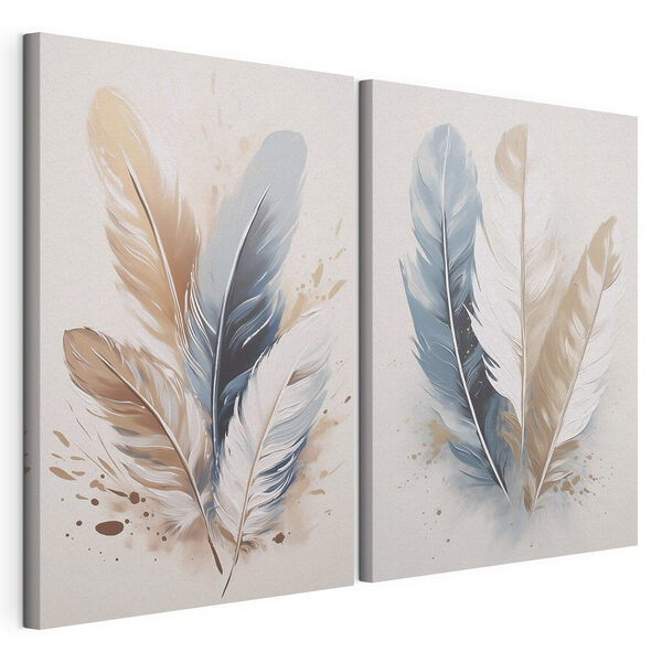 Gentle feathery elegance in soft hues
