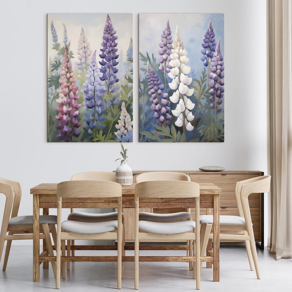 Colorful blooms in soft sunlight