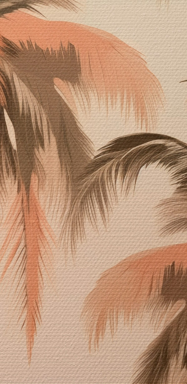 Palm trees on a pink background