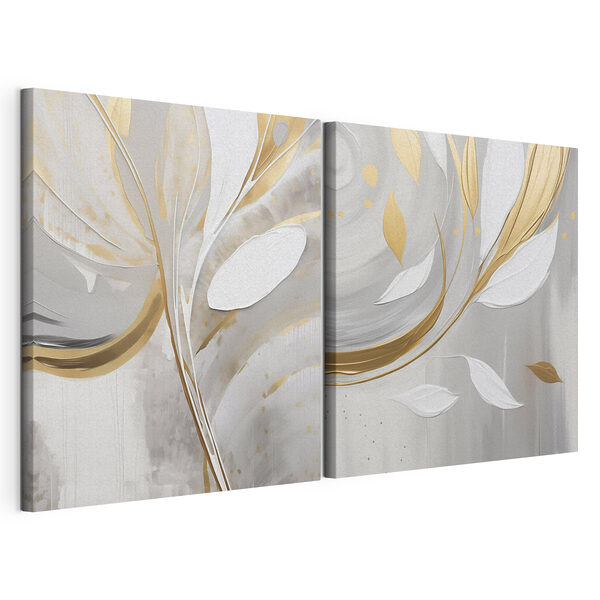 Elegant floral-inspired abstract artwork