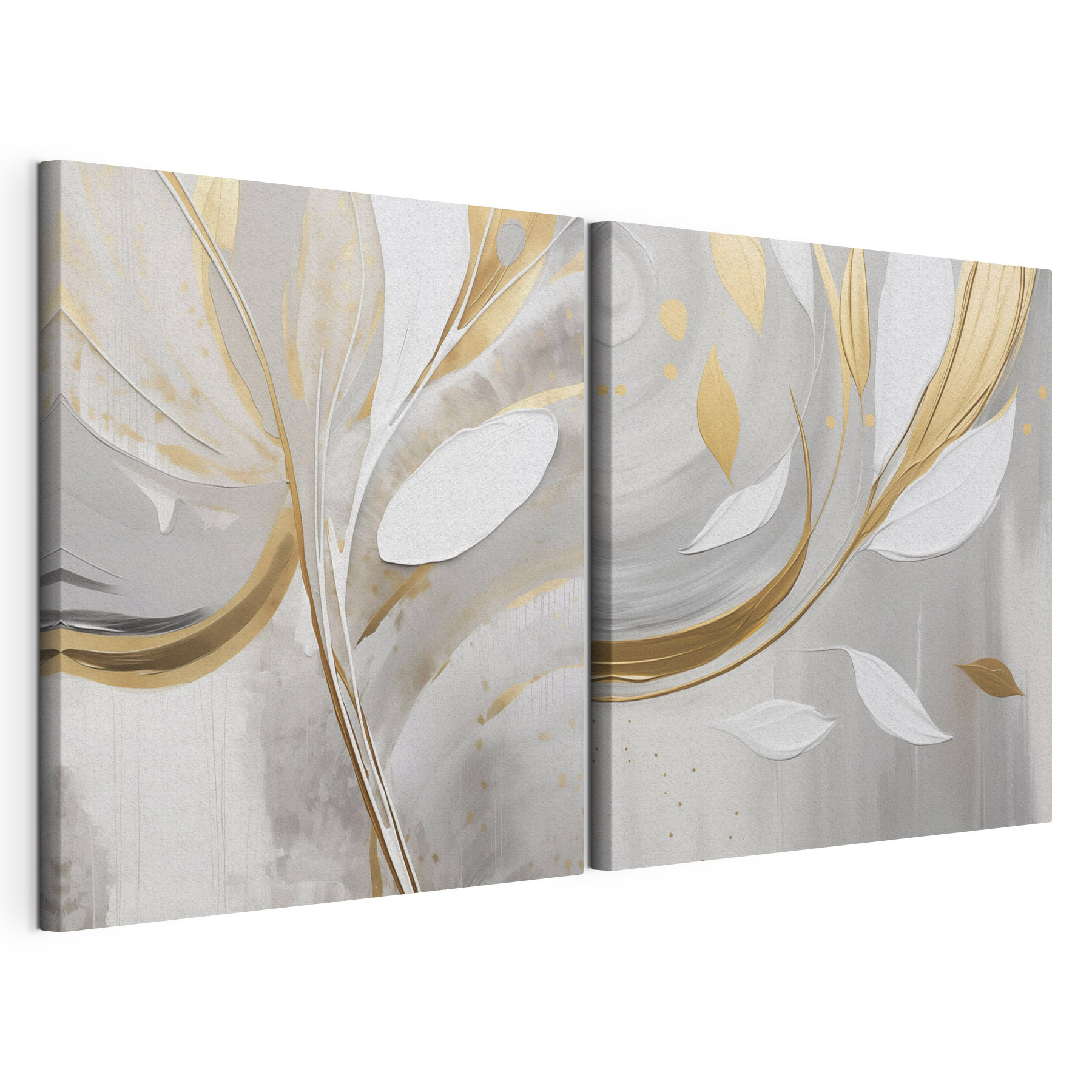 Elegant floral-inspired abstract artwork