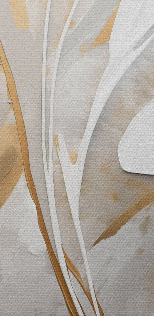 Elegant floral-inspired abstract artwork
