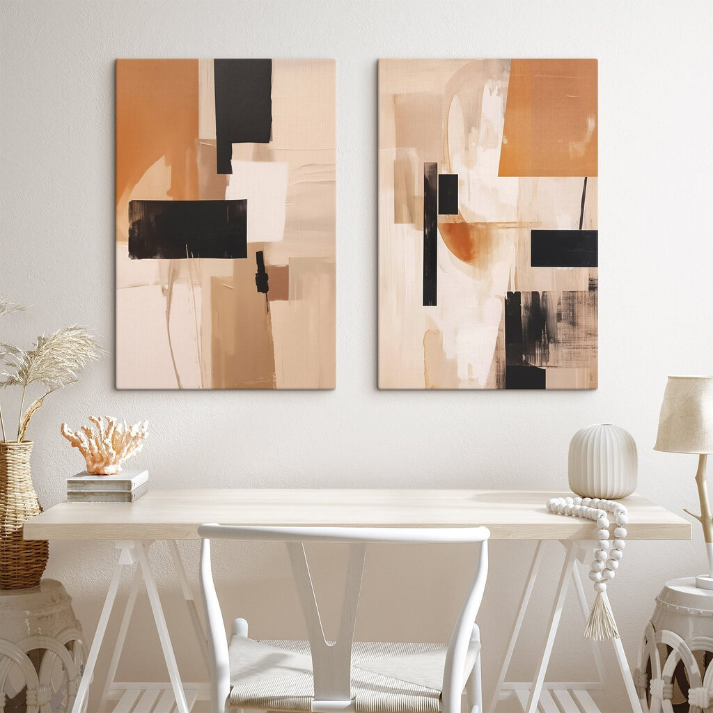 Painting of a couple of squares