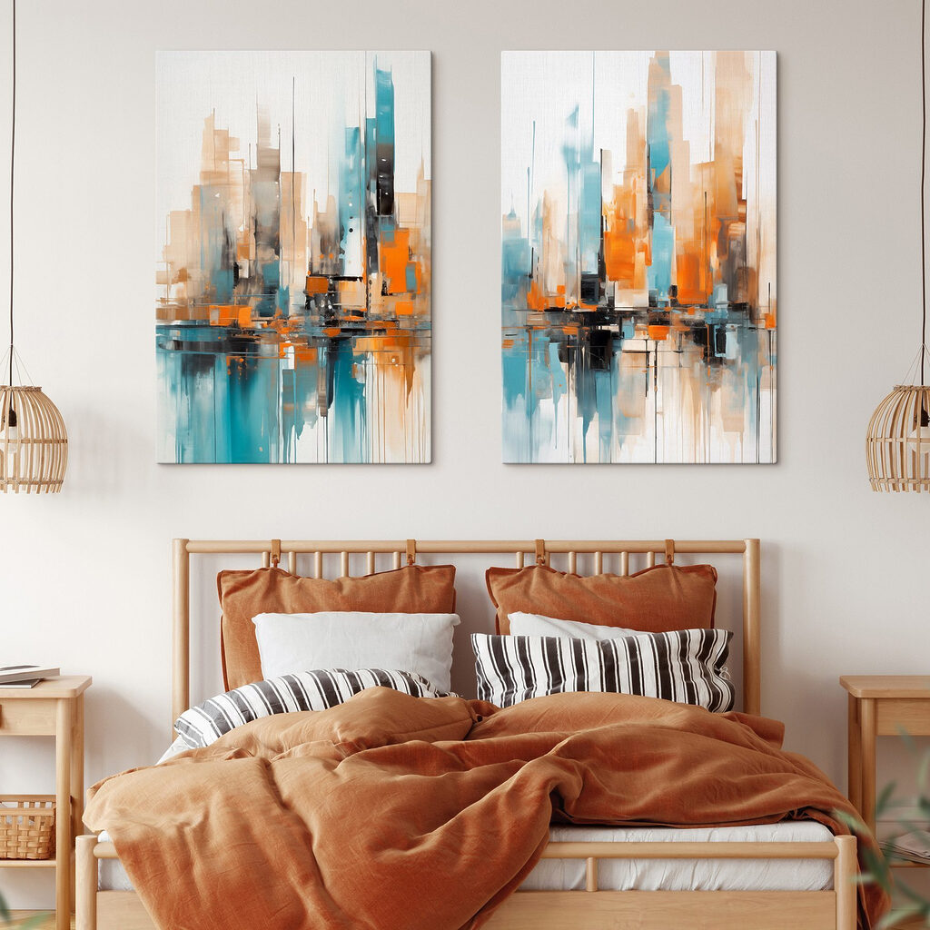 Painting of a city