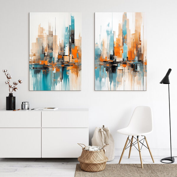 Painting of a city