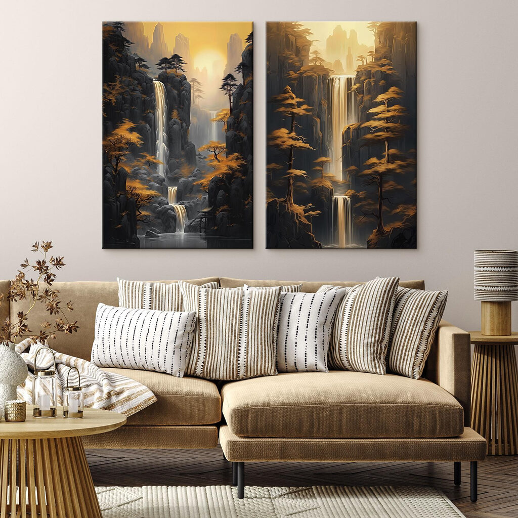 Waterfall in a mountain