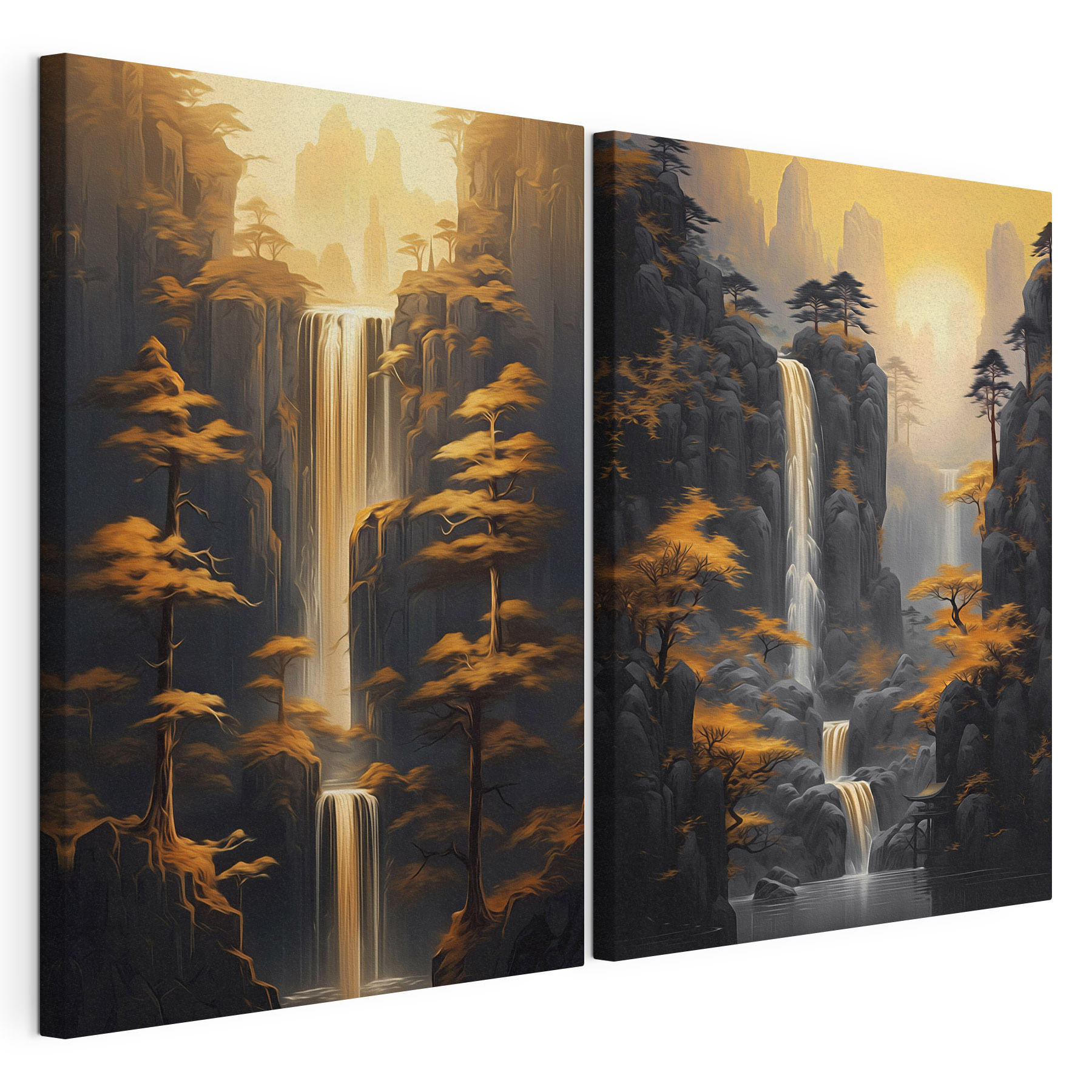 Waterfall in a mountain
