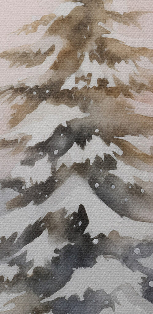 Deer in the snow