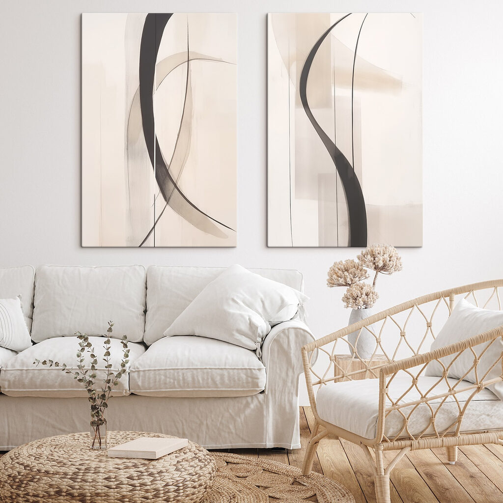 Dynamic curves in soft tones