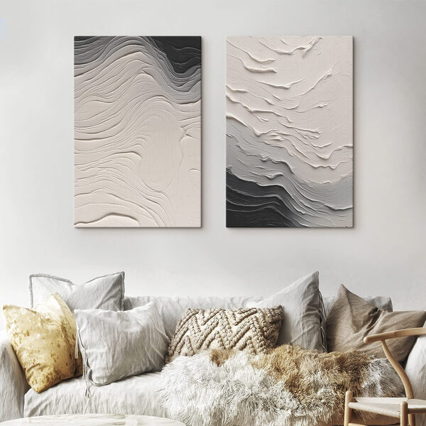 Soft waves of gentle textures