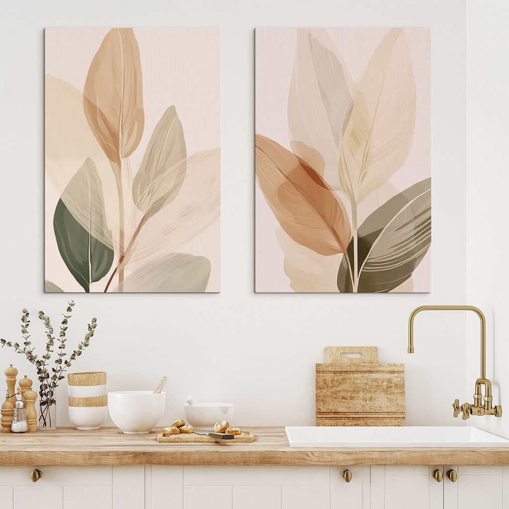 Nature-inspired minimalist leaf design