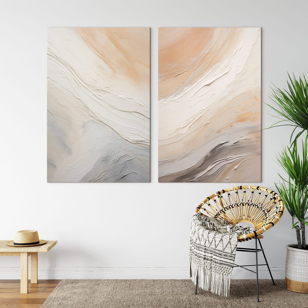 Gentle waves of soft color blend