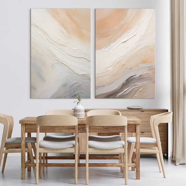 Gentle waves of soft color blend
