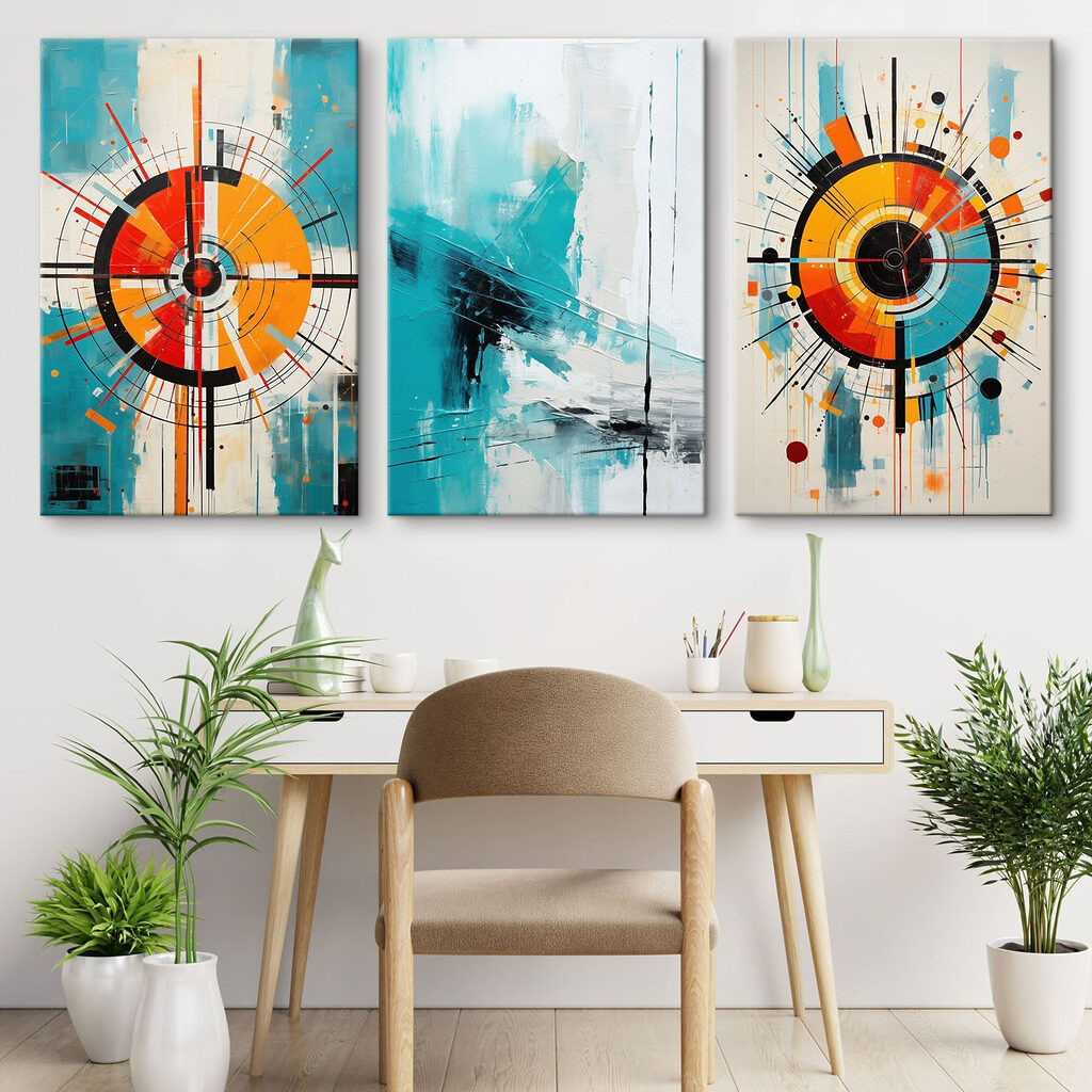 Three pieces of art