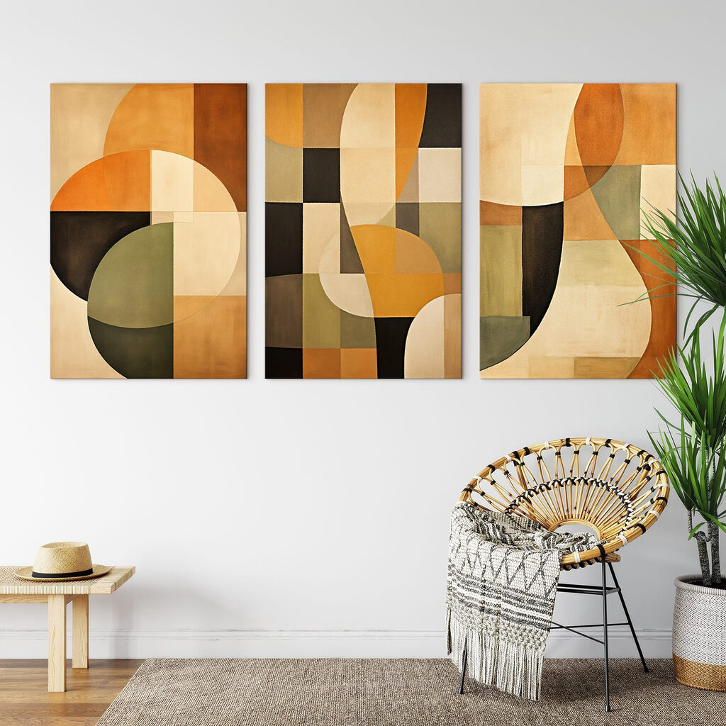 Group of art pieces