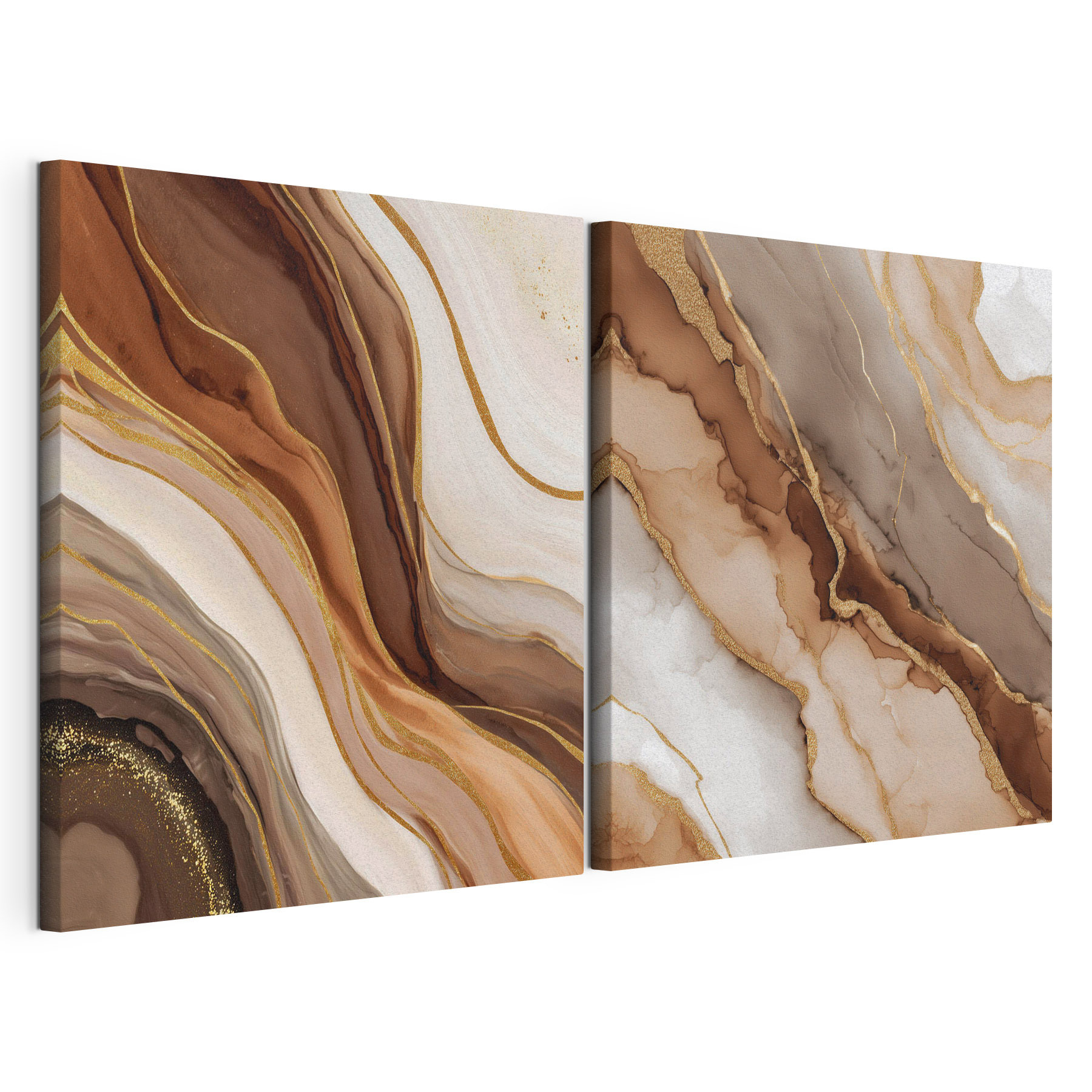 Flowing layers of earthy tones