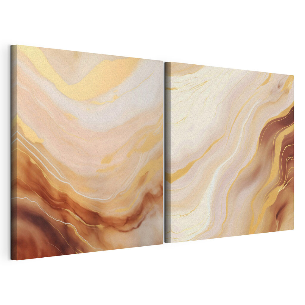 Flowing patterns in warm colors
