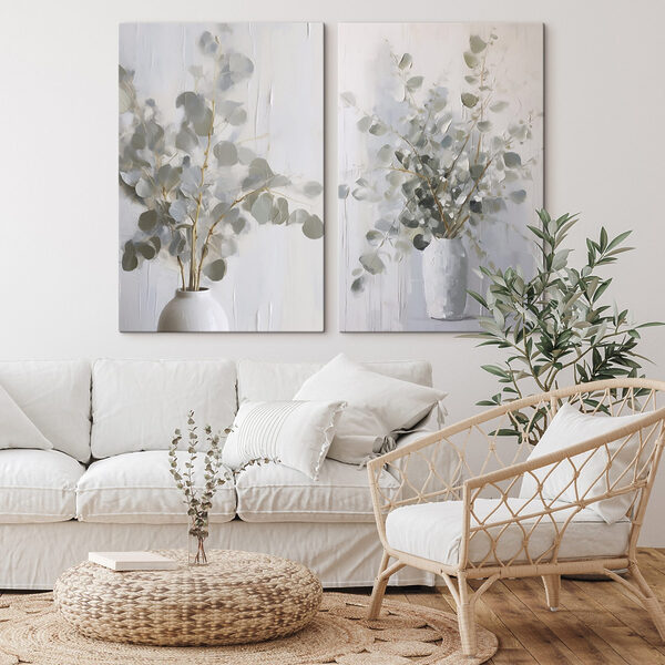 Painting of a plant in a vase