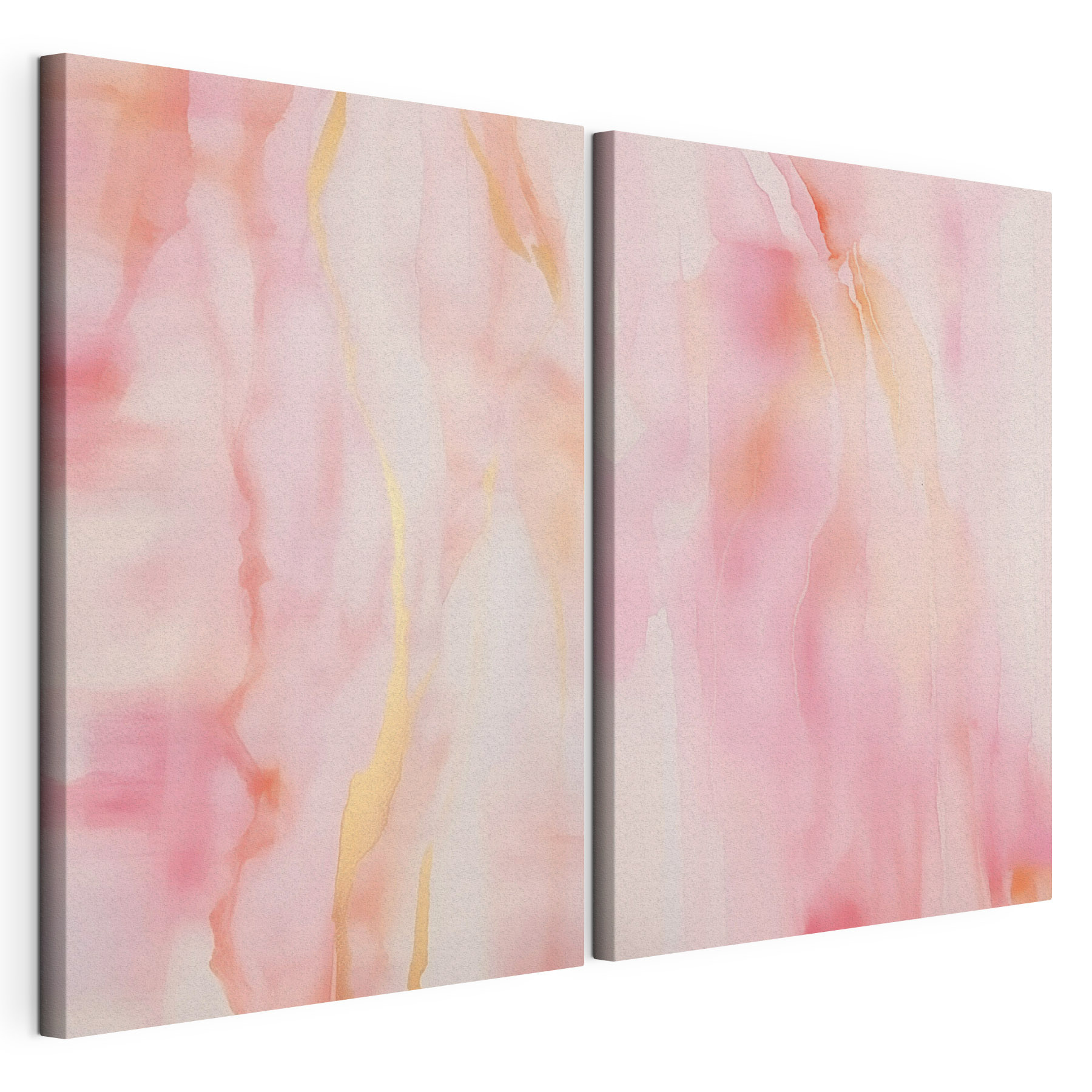 Abstract pink fluid artwork display