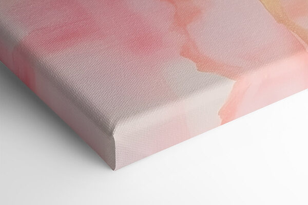 Abstract pink fluid artwork display