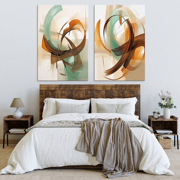 Flowing colors in harmonious motion
