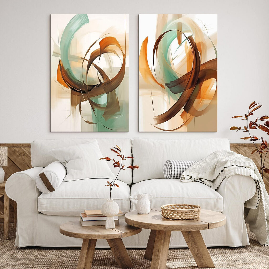 Flowing colors in harmonious motion