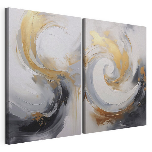 Two images of a painting