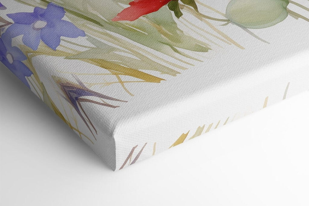 Painting of flowers and plants