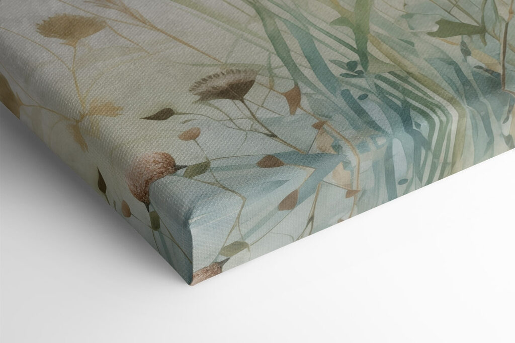 Painting of flowers and grass