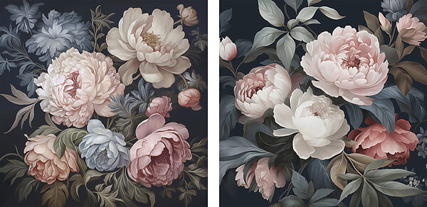 Floral elegance in soft hues