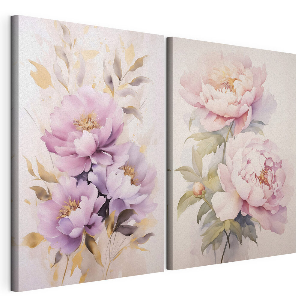 Delicate blossoms in soft hues