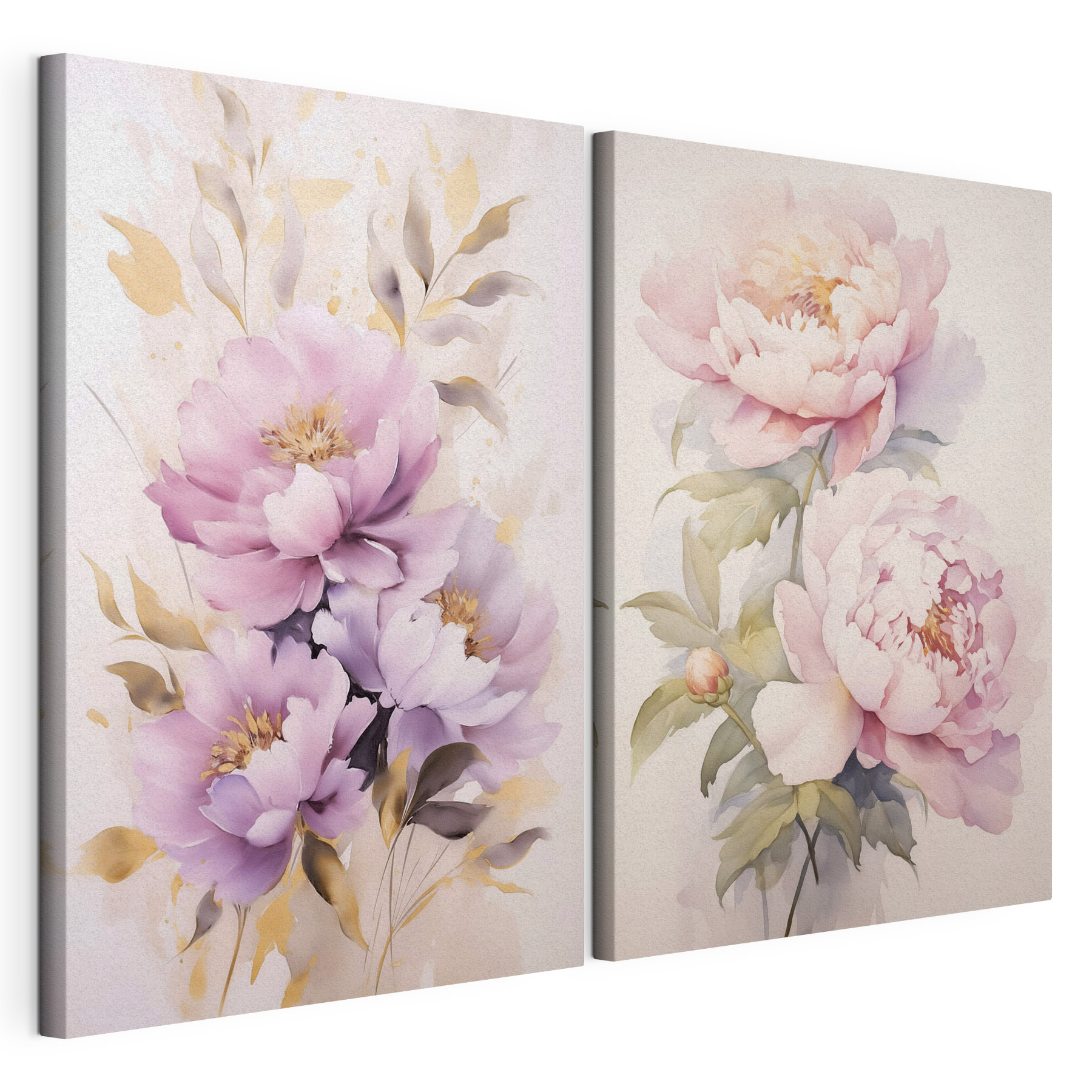 Delicate blossoms in soft hues