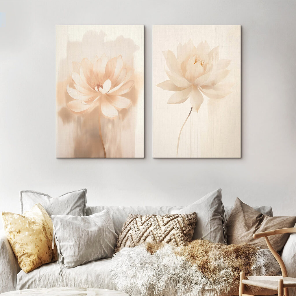 Elegant blossoms in soft hues