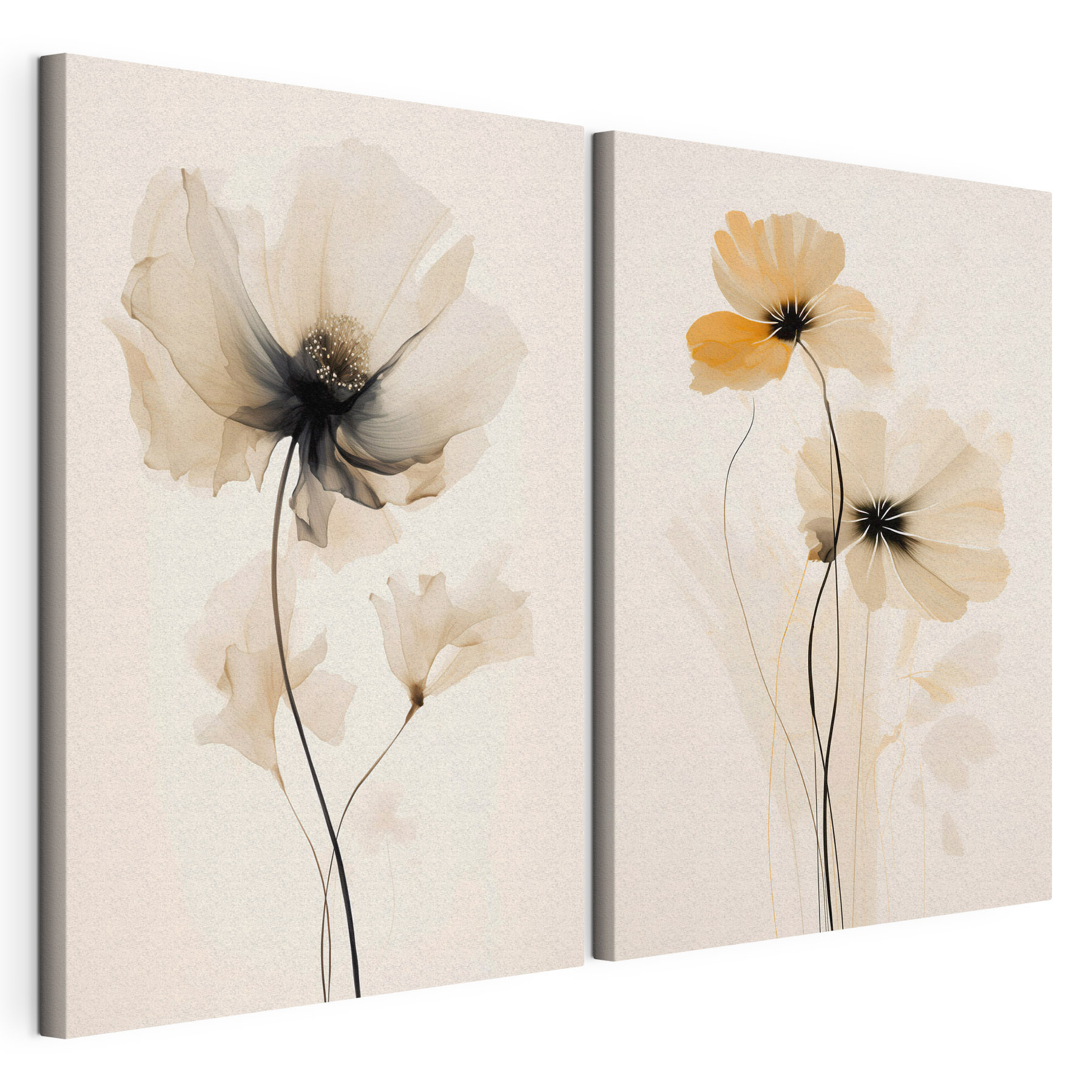 Delicate blooms in soft hues