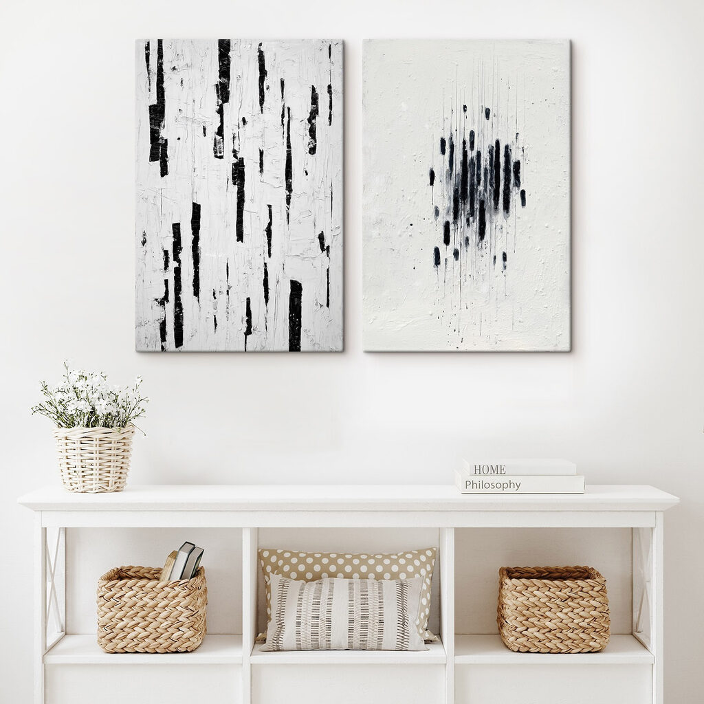 Abstract contrasts in black and white