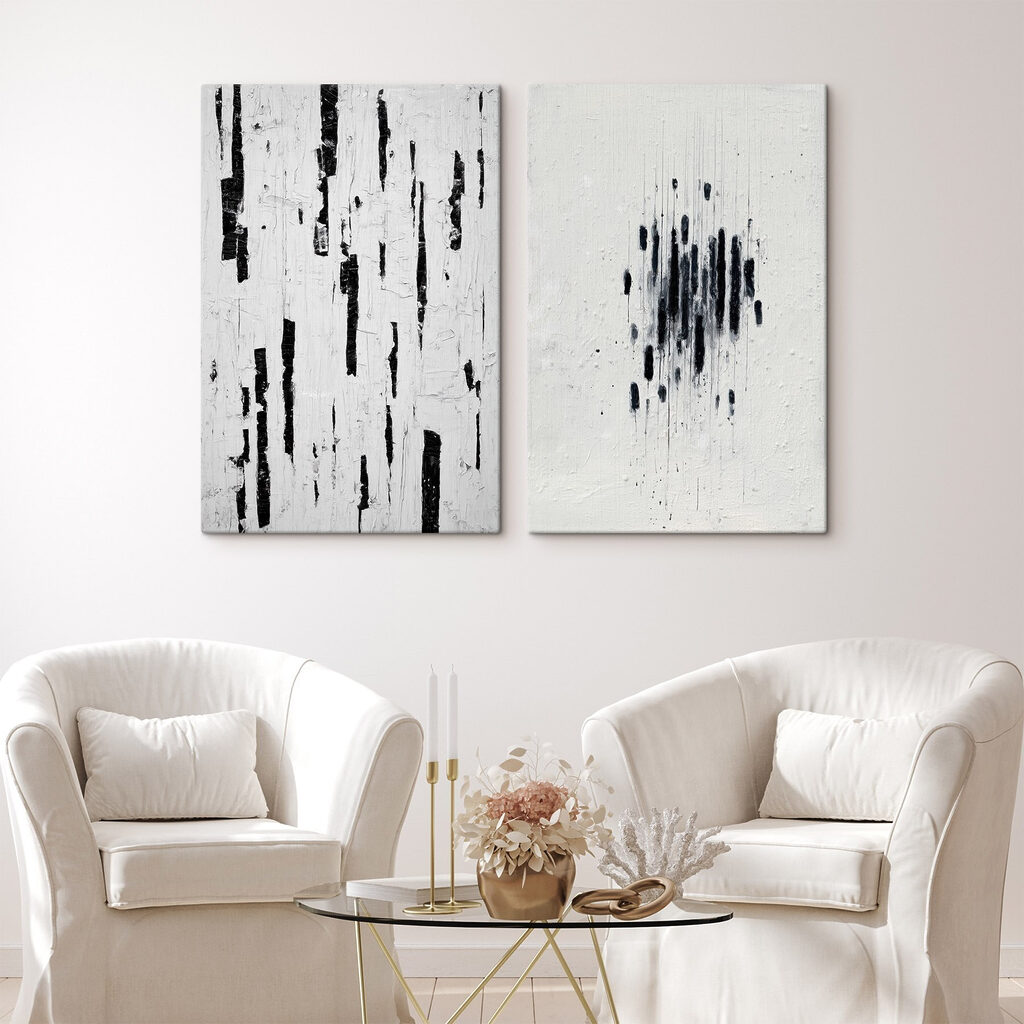 Abstract contrasts in black and white