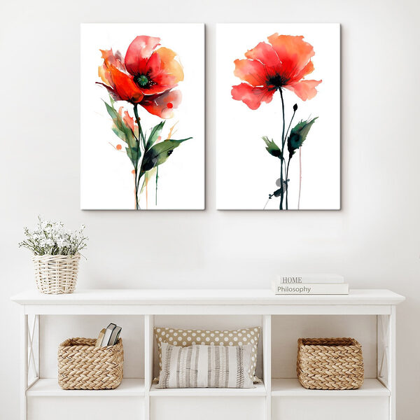 Vibrant flowers in graceful harmony