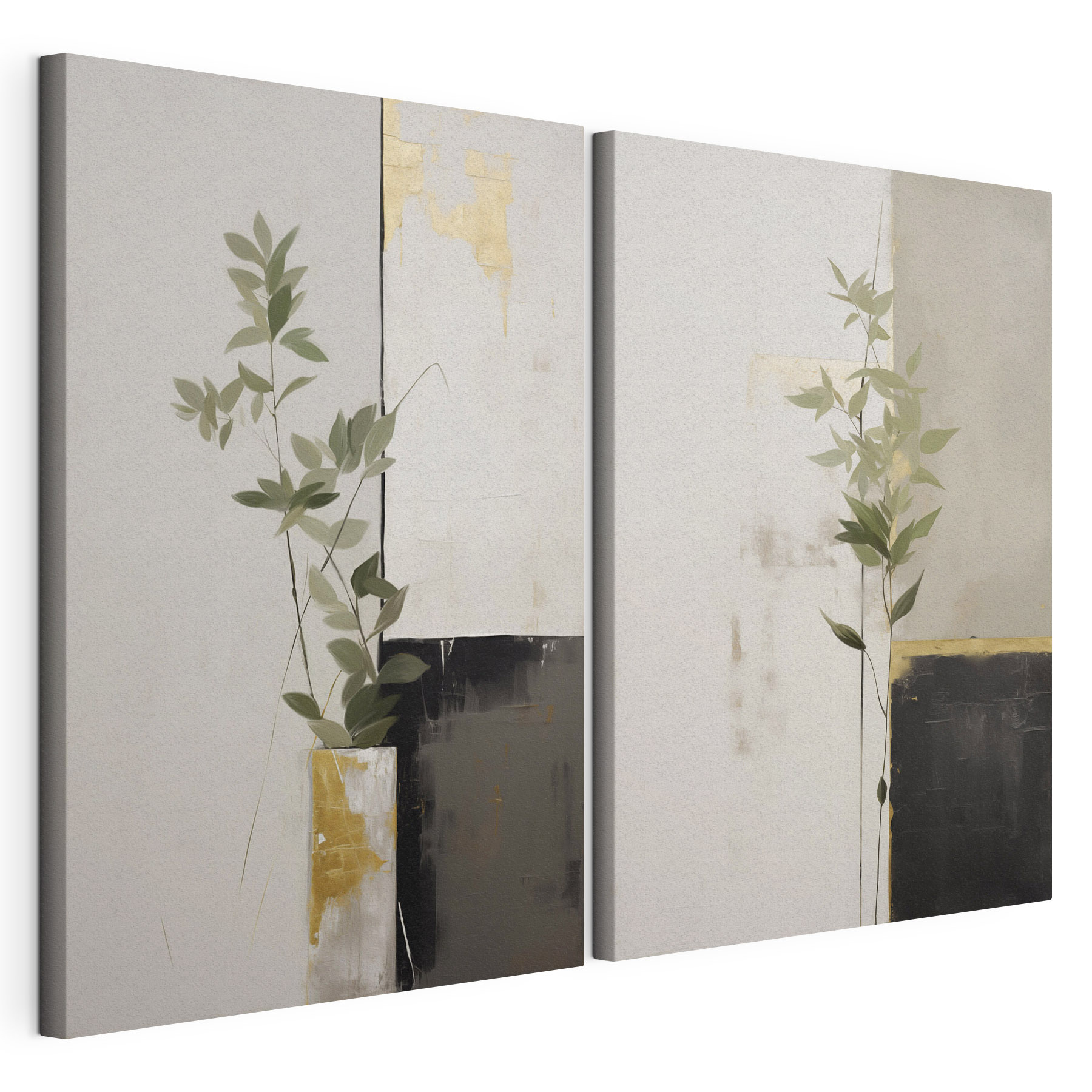 Painting of a plant in a vase