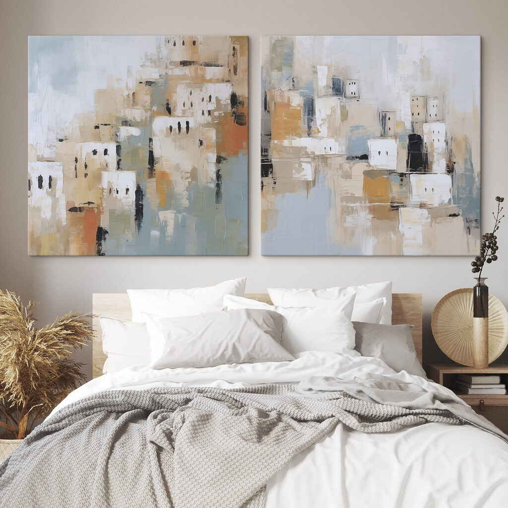 Painting of a city