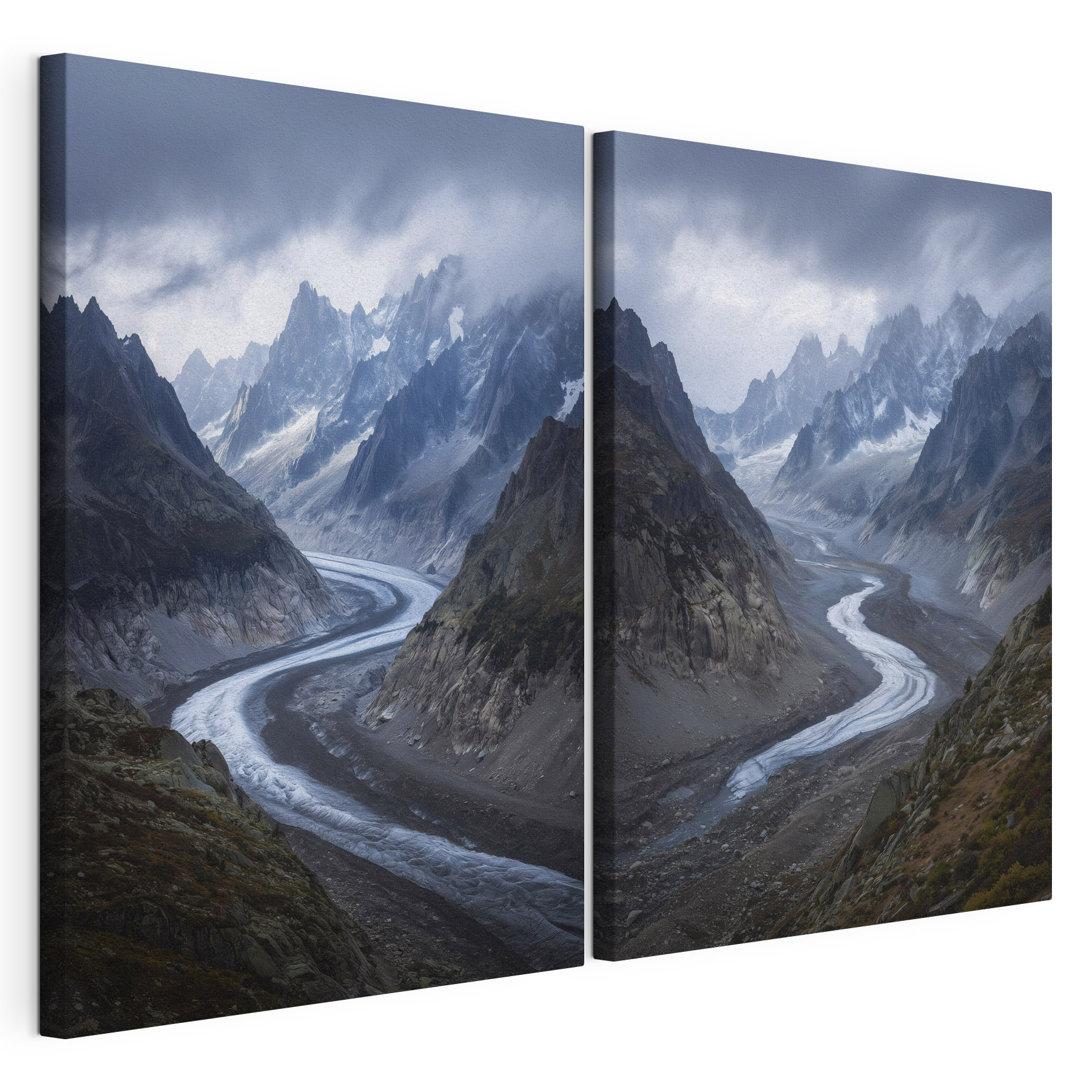 River running through a valley