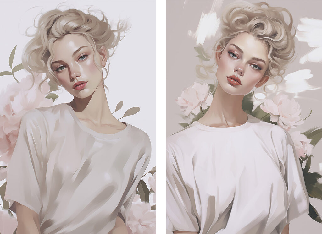 Collage of a woman