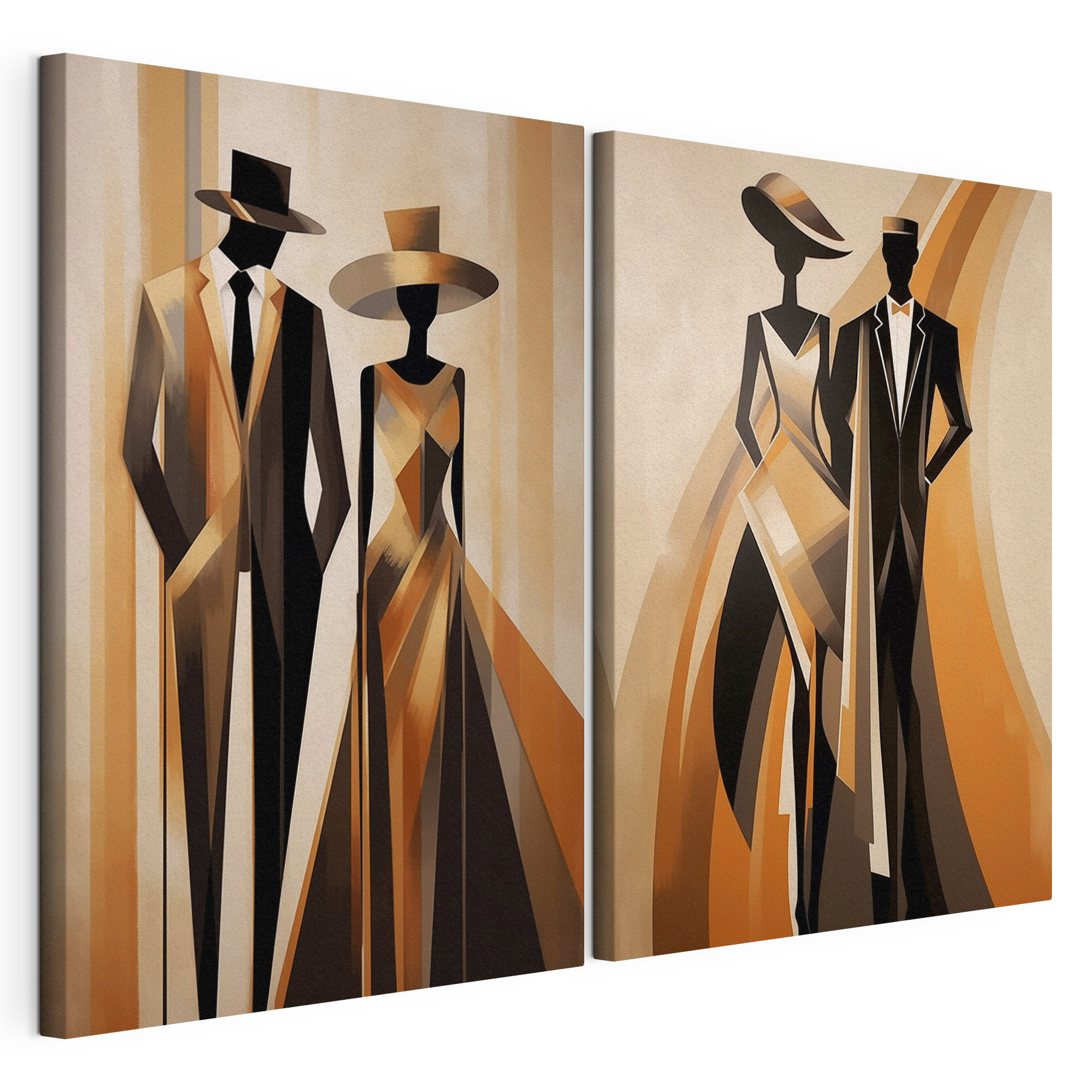 Couple of people in formal attire