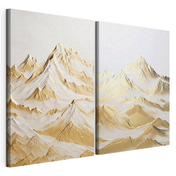 Mountain range with snow