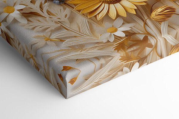 Collage of flowers and leaves