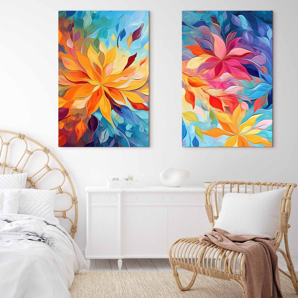 Two images of flowers