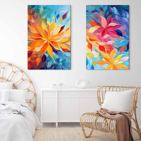 Two images of flowers