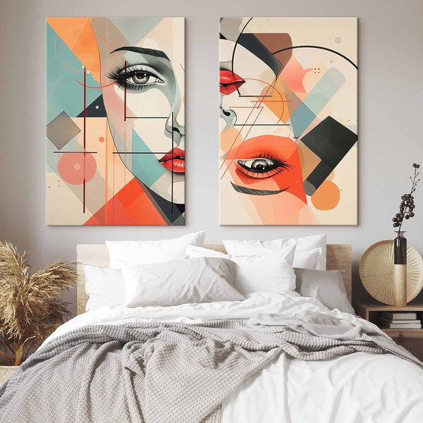 Collage of a woman's face