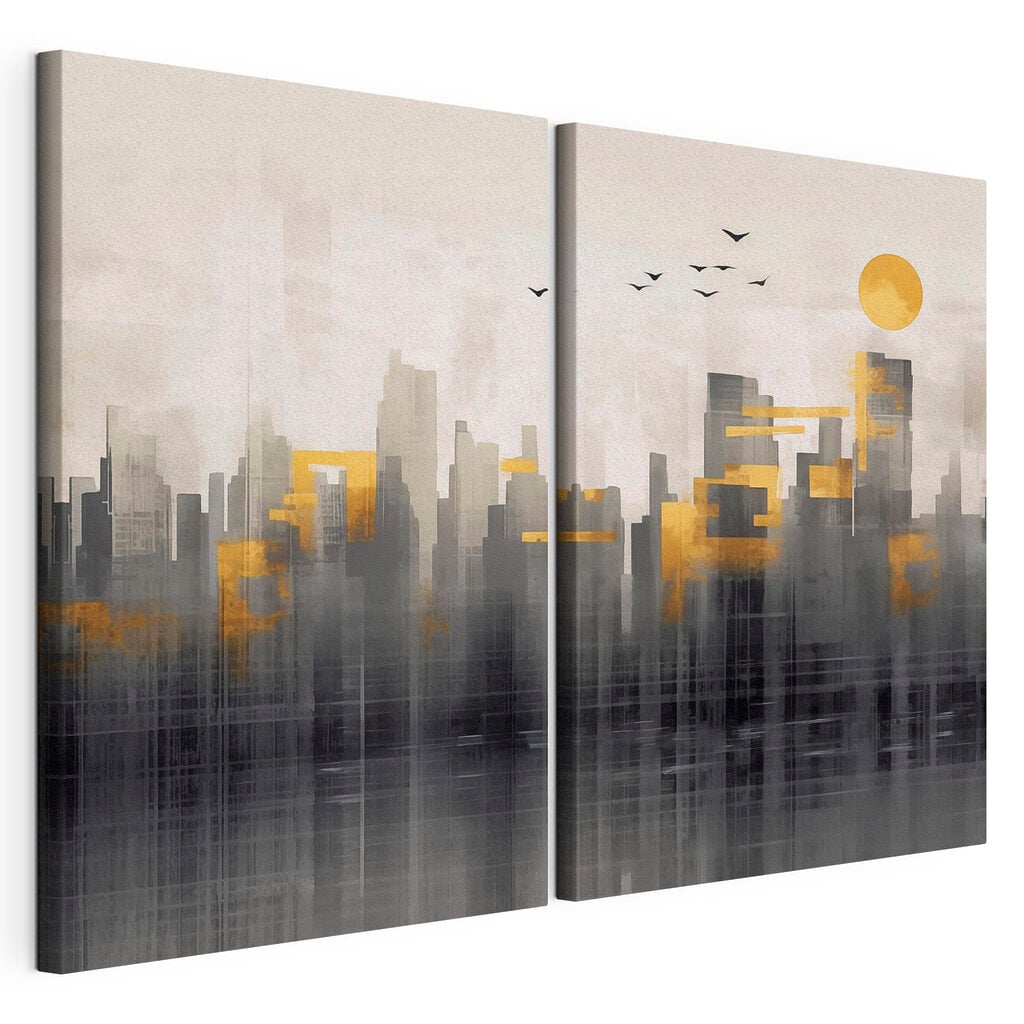 Painting of a city