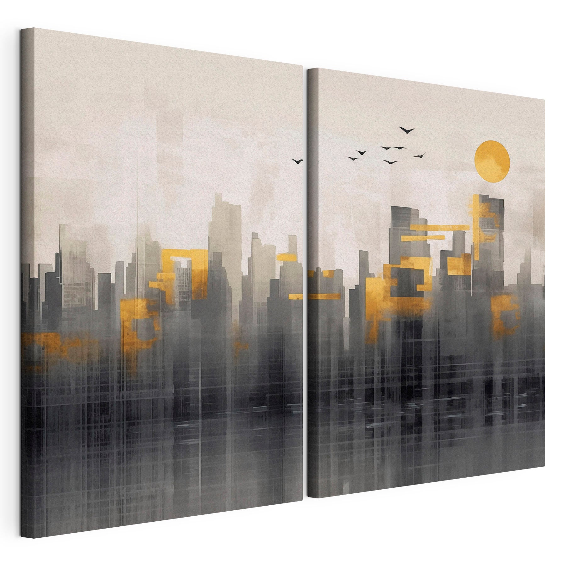 Painting of a city