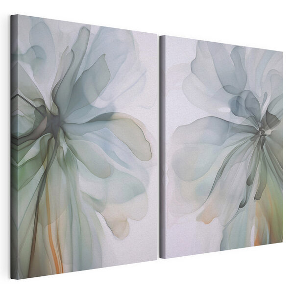 Soft, fluid blossoms in gentle colors